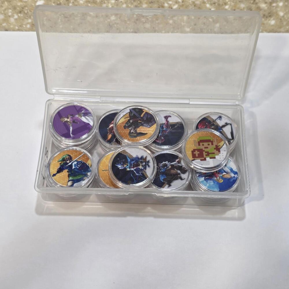 Legend of Zelda Amiibo NFC Coins Lot of 28 - Breath of the Wild BOTW Switch